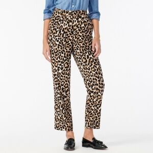 J Crew Tailored Leopard Pants